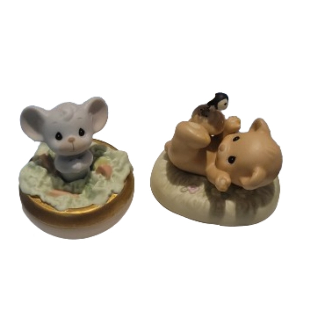 ENESCO PRECIOUS MOMENTS 2 - Lettuce play 1996 & you're my honey bee 1998 vintage